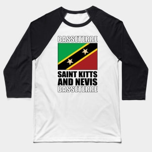 Flag of Saint Kitts and Nevis Baseball T-Shirt